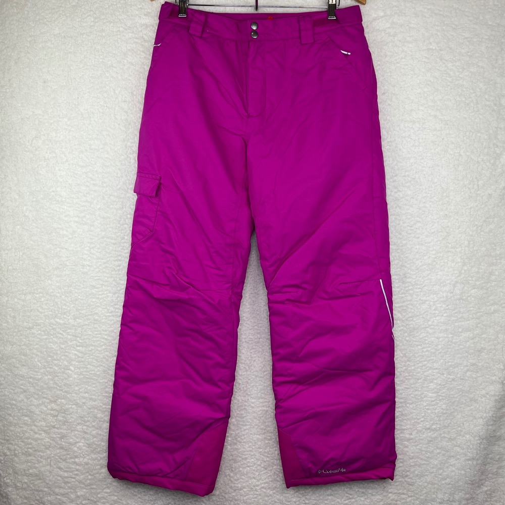 Columbia Bugaboo Omni-Heat Snow Pants Magenta Pink Ski Snowboard Womens XL